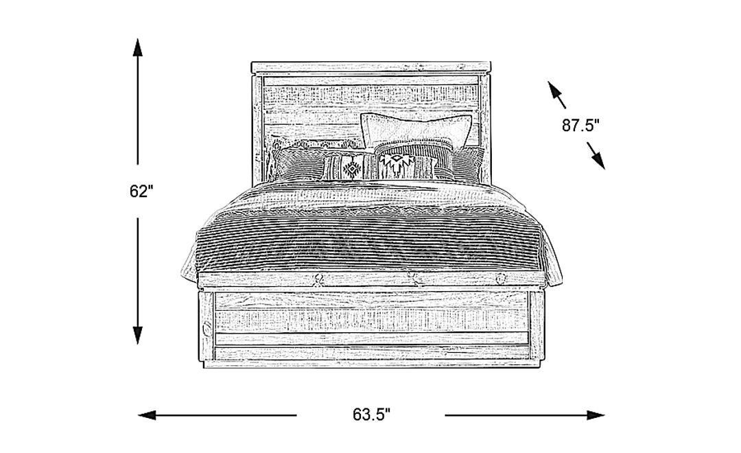 Westover Hills Brown 3 Pc Queen Panel Bed