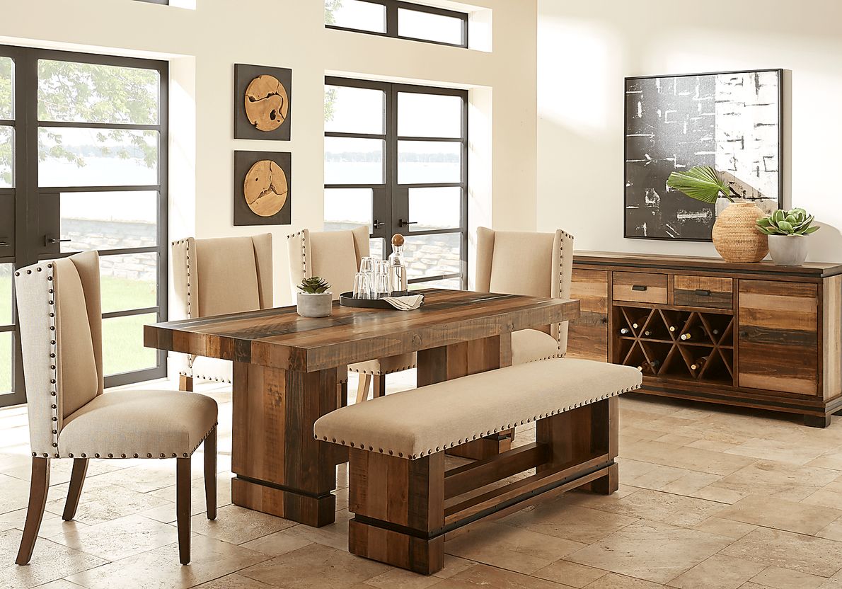 Cindy Crawford Home Westover Hills Brown 6 Pc Rectangle Dining Room
