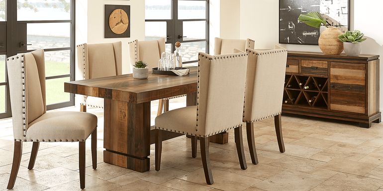 Cindy Crawford Home Westover Hills Brown 7 Pc Rectangle Dining Room