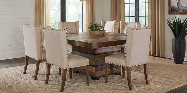 Cindy Crawford Home Westover Hills Brown 8 Pc Square Dining Room - Thumbnail - Image 2