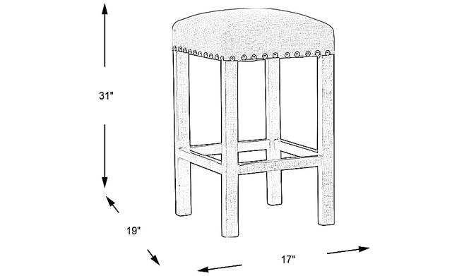 Dimension Image. Please refer to the Dimension Tab on this page for dimension details.