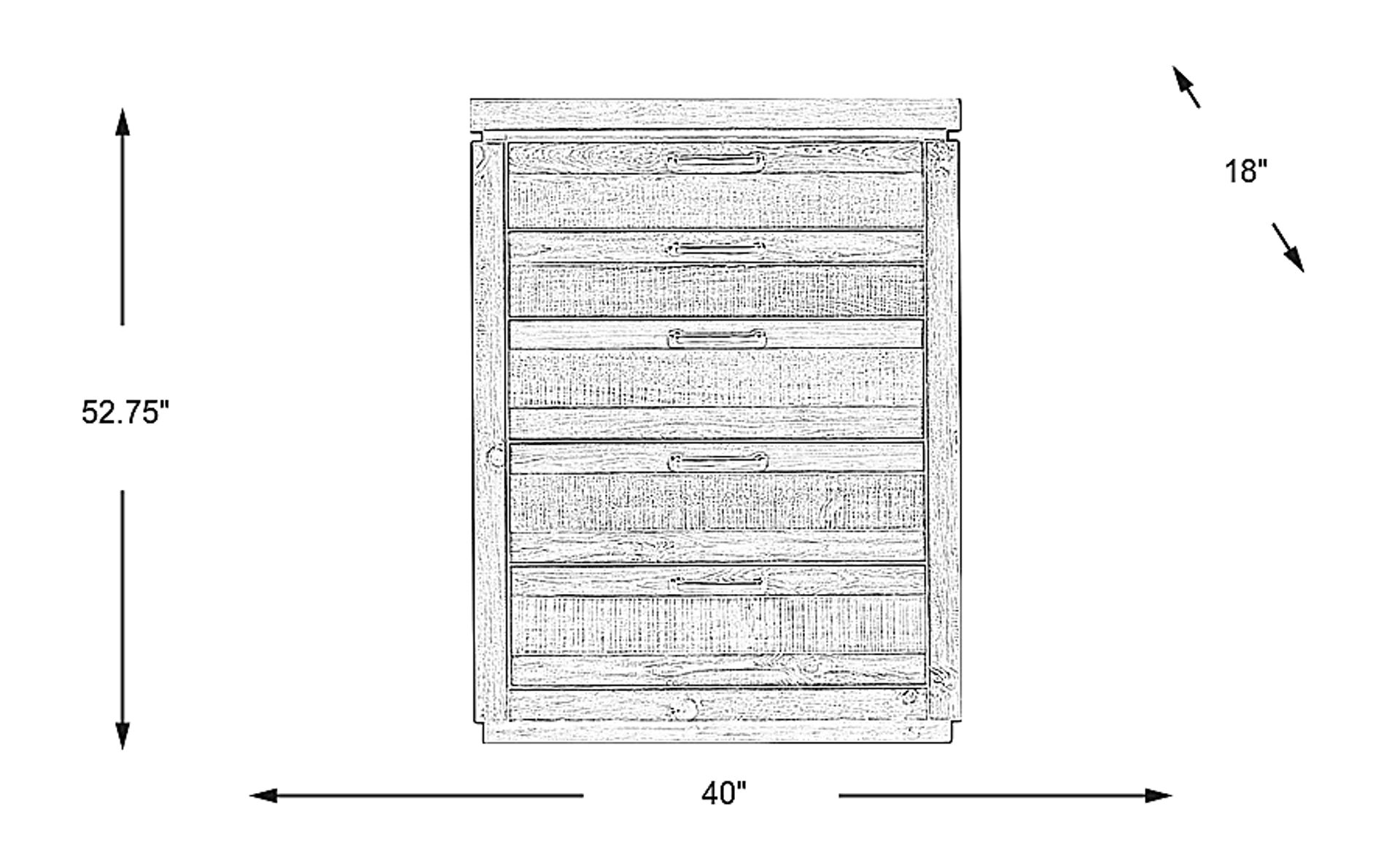 Dimension Image. Please refer to the Dimension Tab on this page for dimension details.