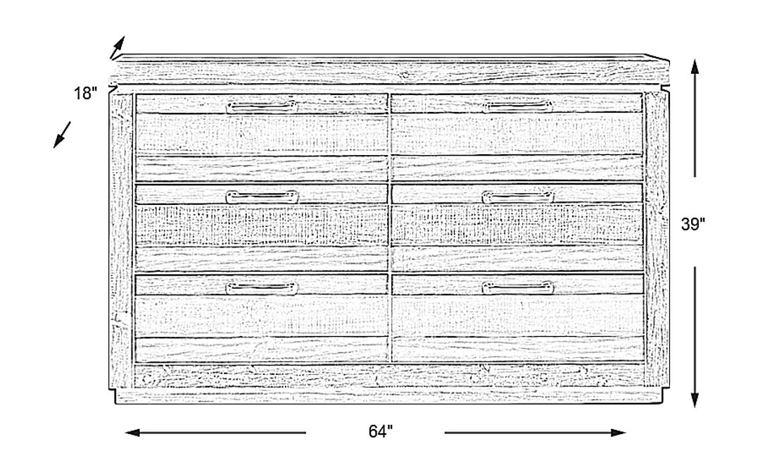 Westover Hills Brown Dresser
