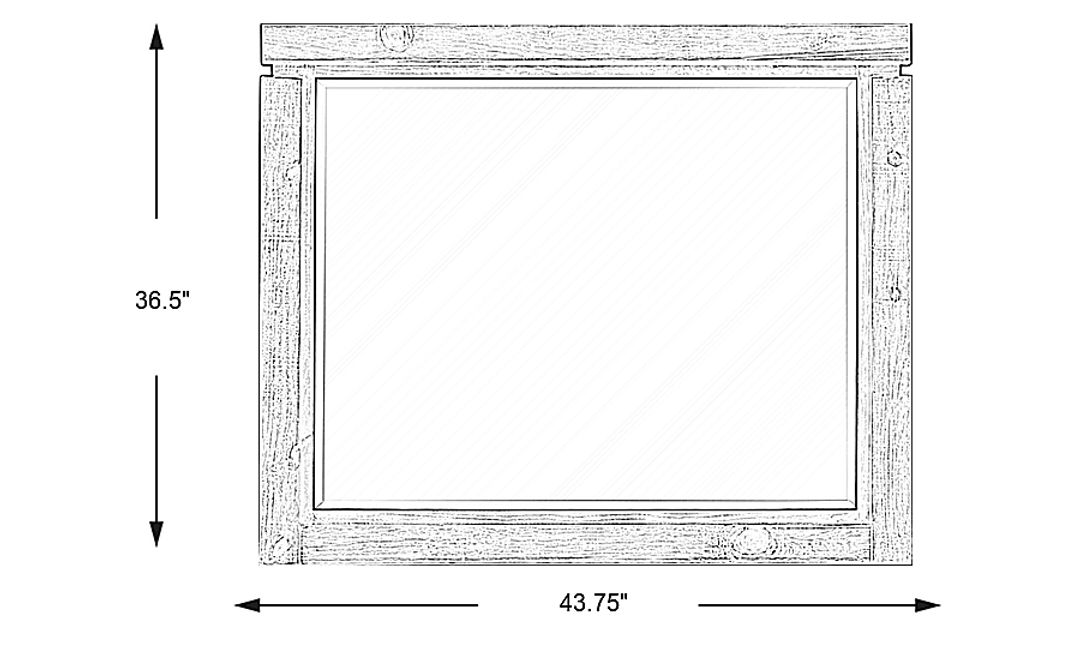 Westover Hills Brown Mirror