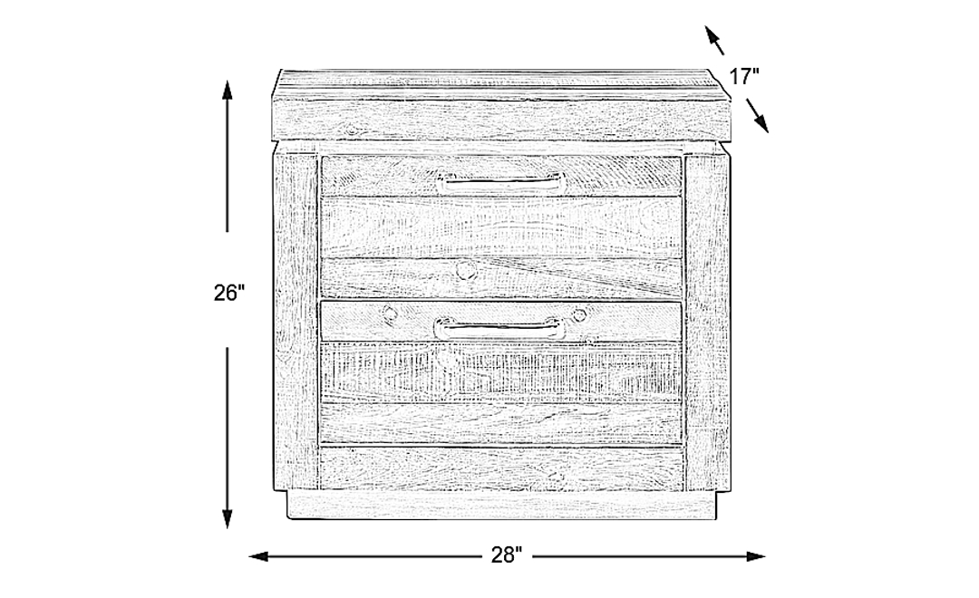 Westover Hills Brown Nightstand