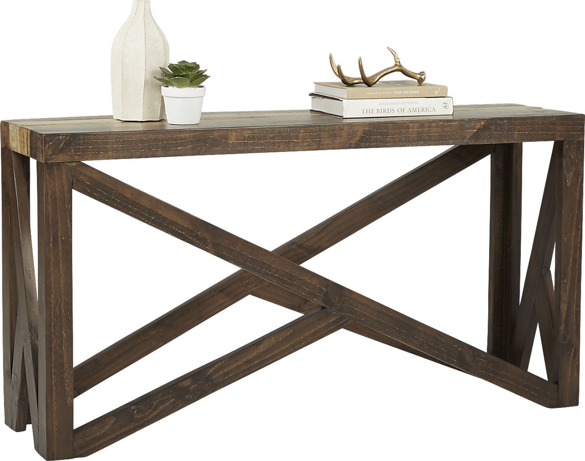 Cindy Crawford Home Westover Hills Brown Sofa Table