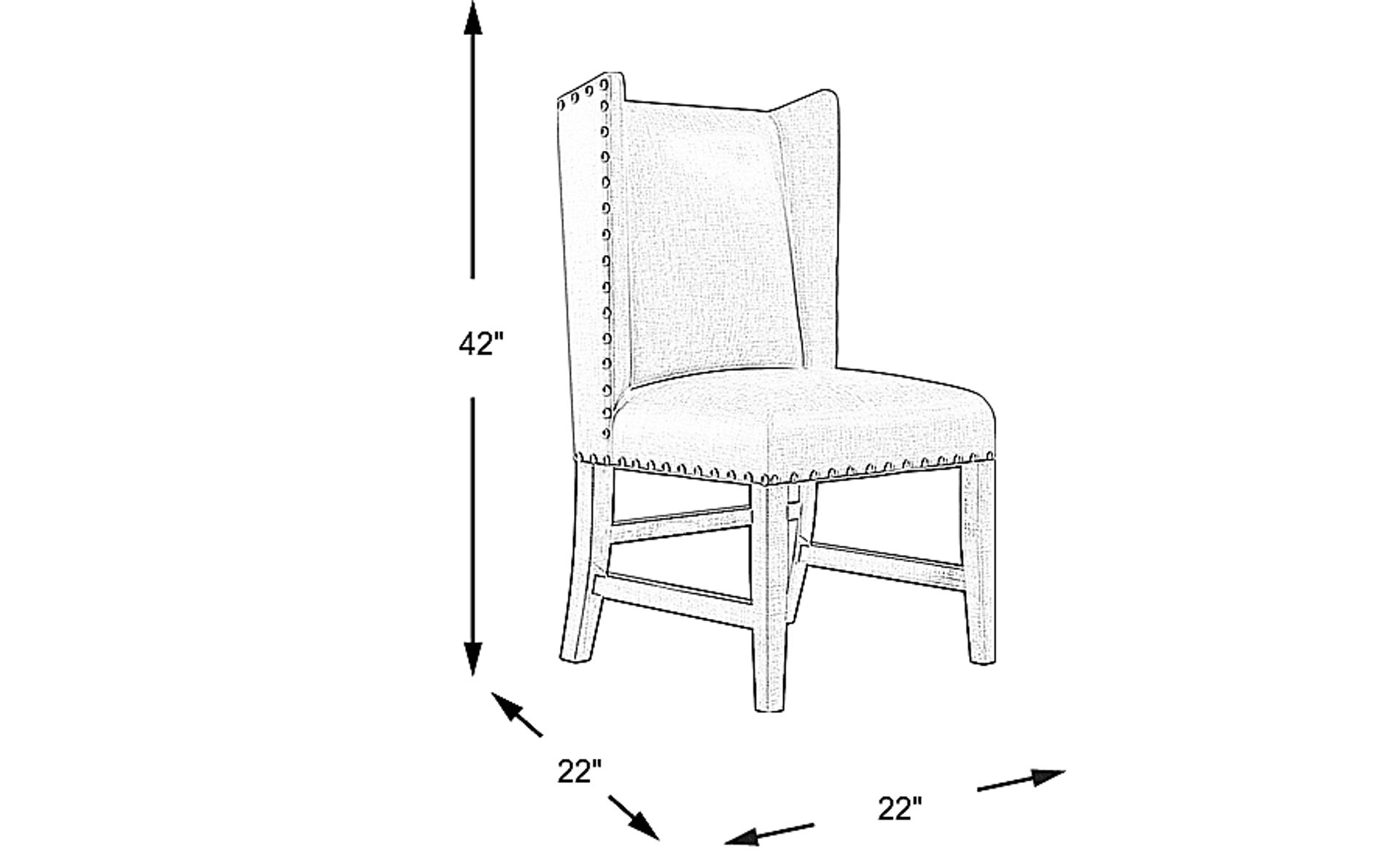 Dimension Image. Please refer to the Dimension Tab on this page for dimension details.