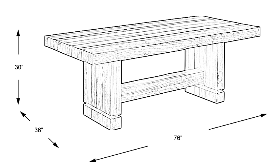 Westover Hills Gray Rectangle Dining Table