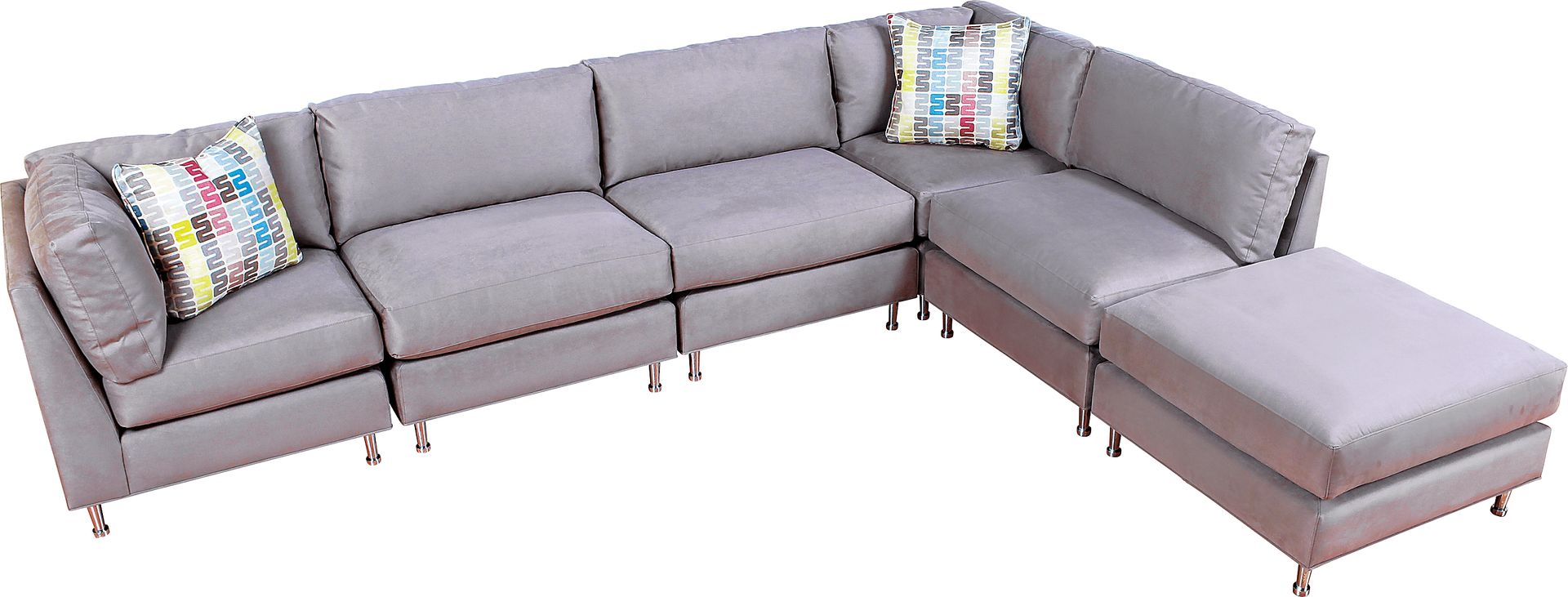 Cindy Crawford Home Barrington Mineral 6 Pc Sectional - Image 1