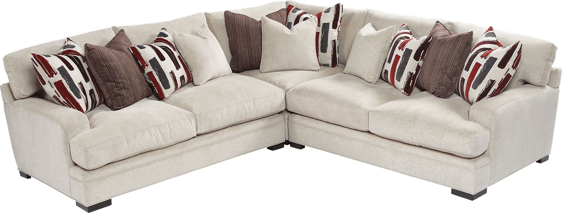 Cindy Crawford Home Brighton Park 3 Pc Sectional - Image 1