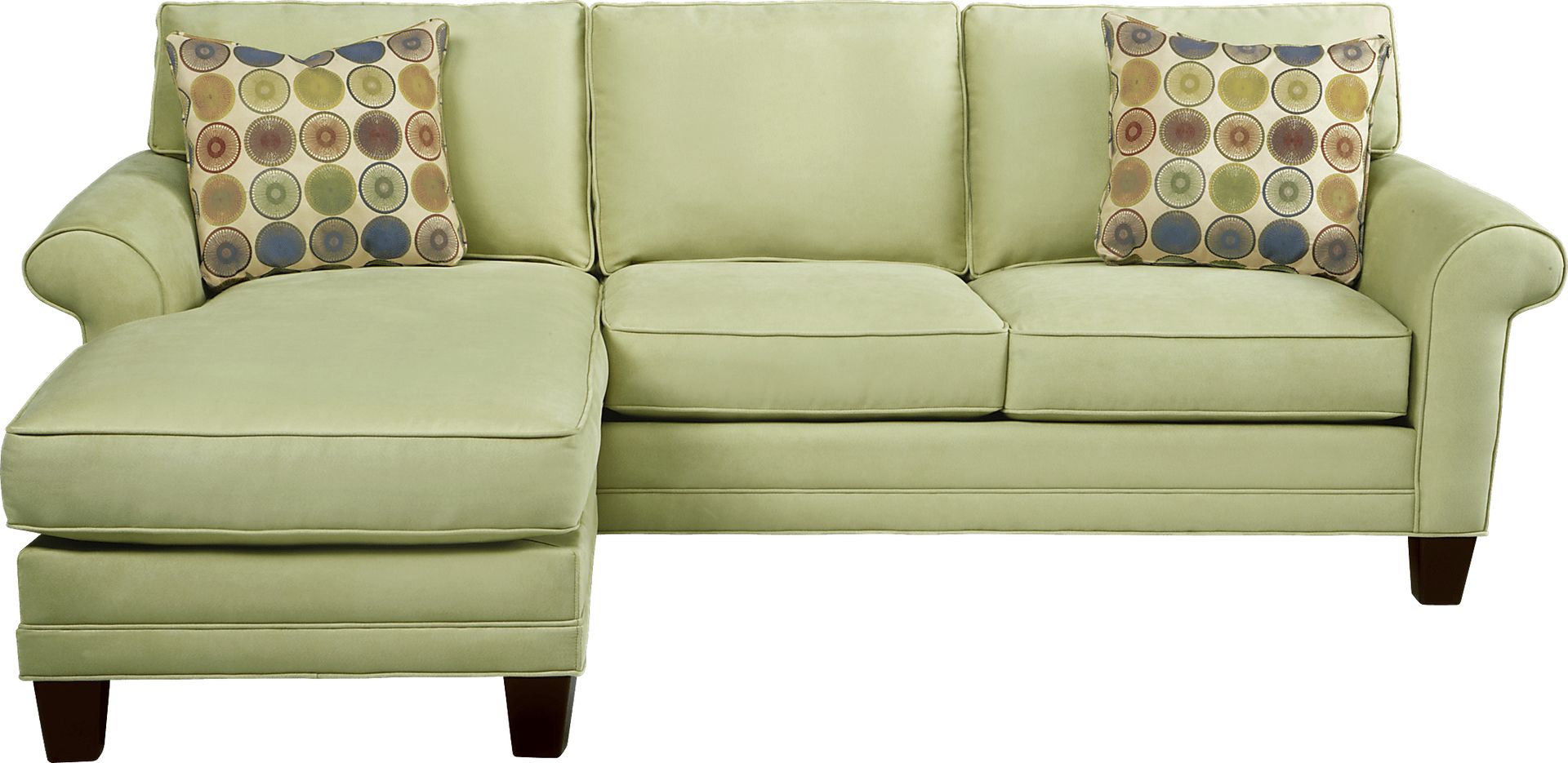 Cindy Crawford Home Brookville Wasabi Sleeper Sectional - Image 1