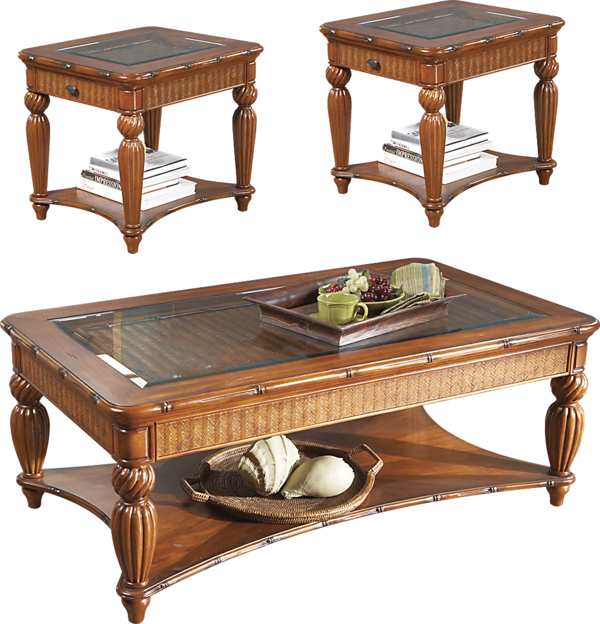 Cindy Crawford Home Coconut Grove 3 Pc Table Set - Image 1