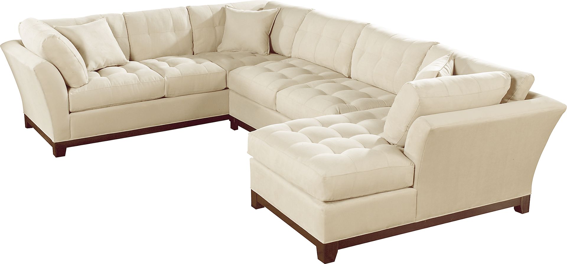 Cindy Crawford Home Metropolis Taupe Right 3 Pc Sectional - Image 1