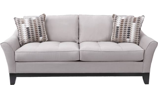 Cindy Crawford Home Newport Cove Lt. Taupe Sofa - Thumbnail - Image 1