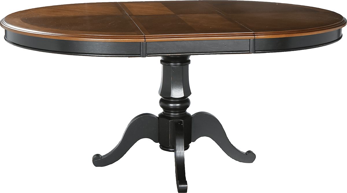 Cindy Crawford Home Seaside BlackCherry Pedestal Dining Table Rooms