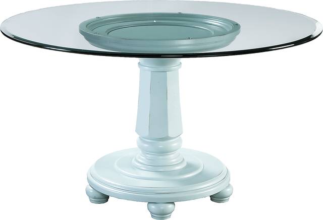Cindy Crawford Home Seaside Green Pedestal Dining Table - Thumbnail - Image 1