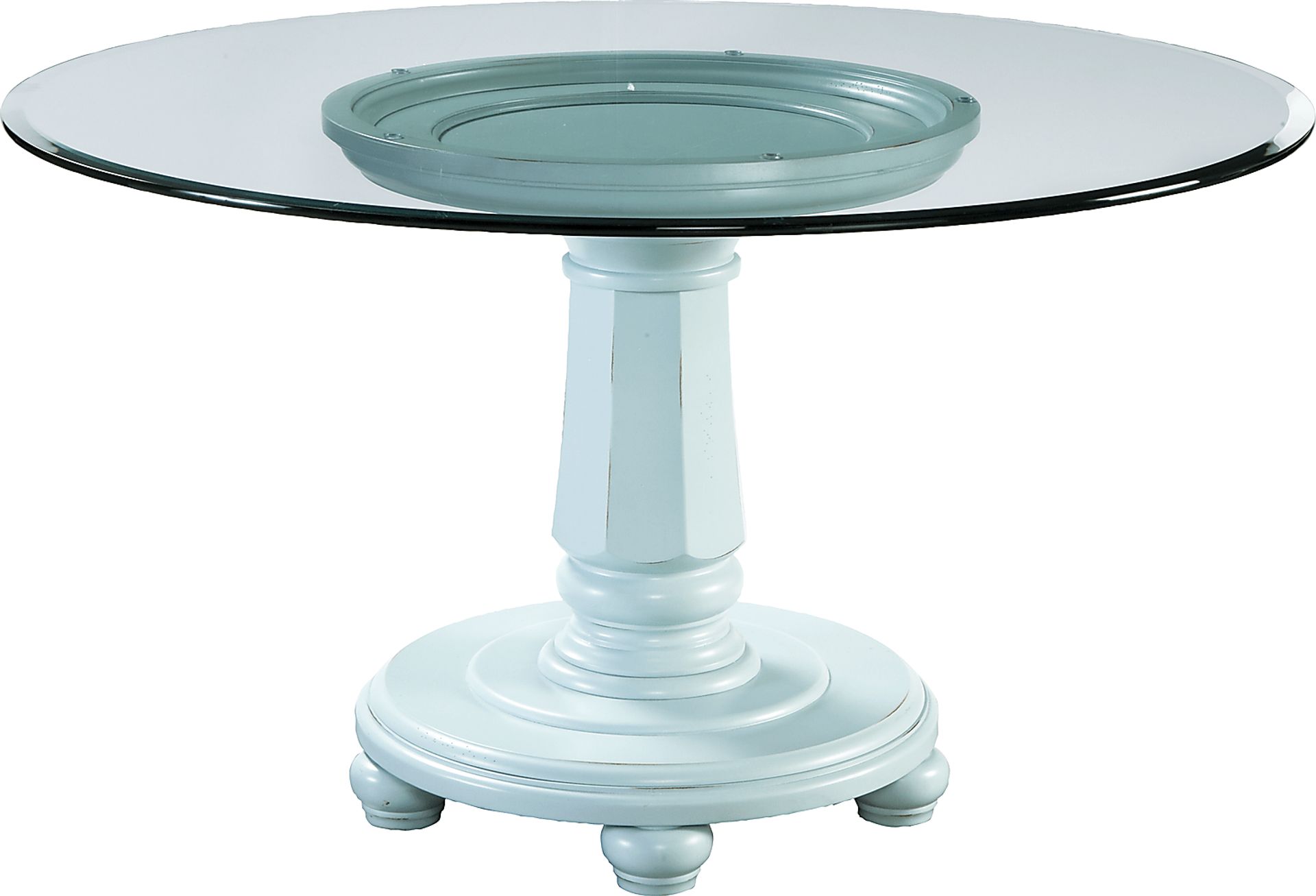 Cindy Crawford Home Seaside Green Pedestal Dining Table - Image 1