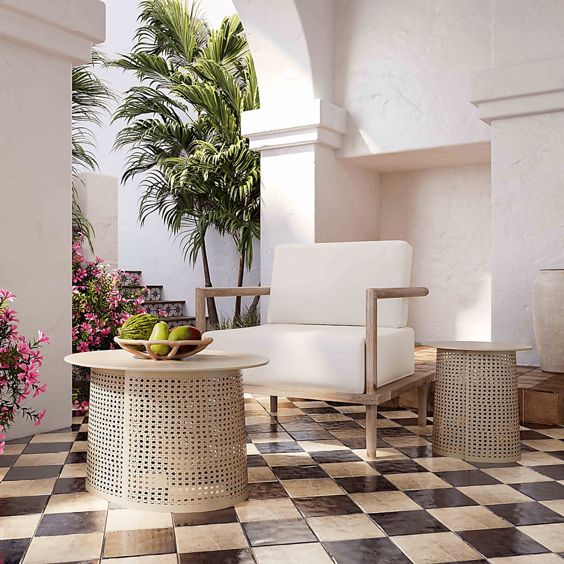 Cineraria Cream End Table - Image 2