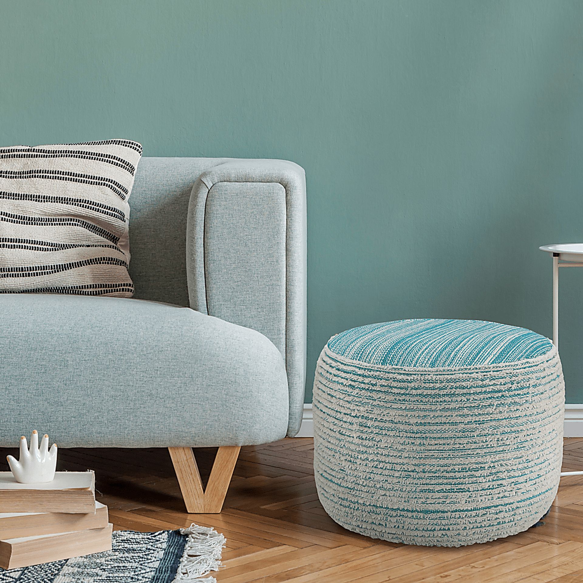 Cinnac Blue Pouf - Image 8