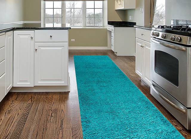 Cinthia Turquoise 2' x 7'2 Runner Rug - Thumbnail - Image 3