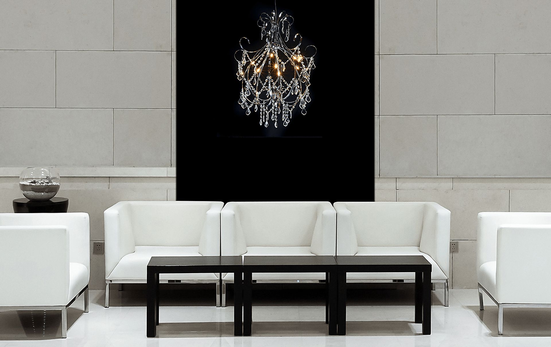 Circinus Silver Chandelier - Image 2