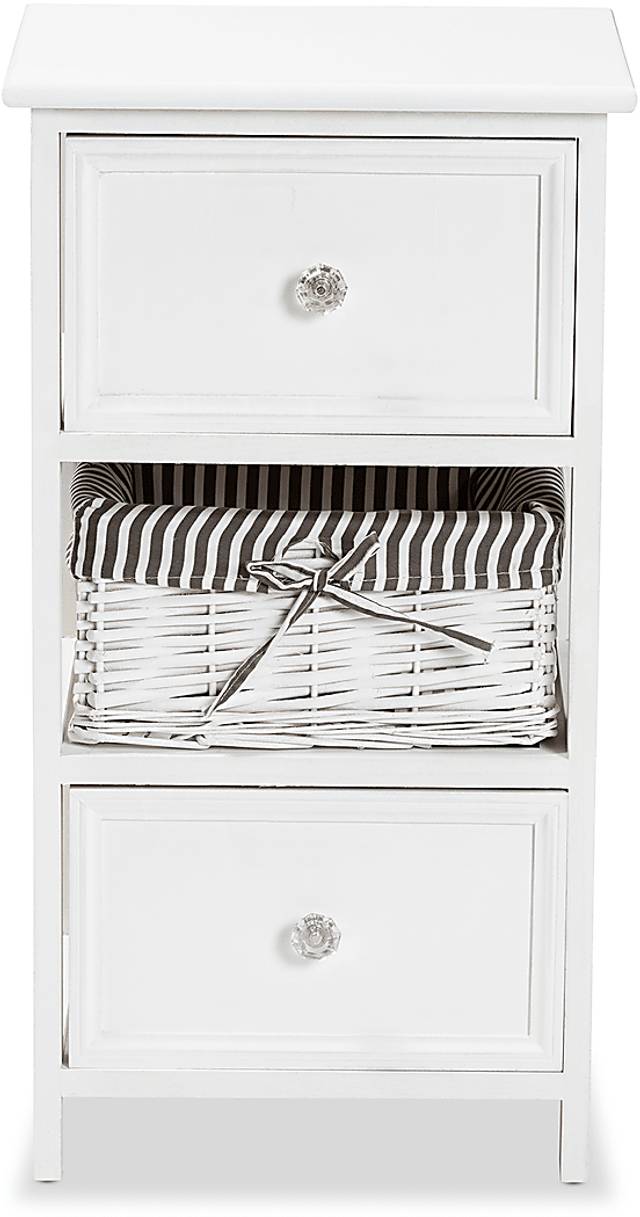 Cirencester White 2 Drawer Storage Unit - Thumbnail - Image 8
