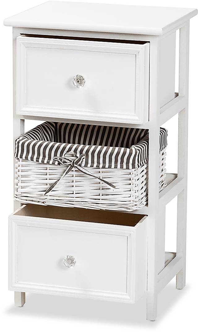 Cirencester White 2 Drawer Storage Unit - Thumbnail - Image 9