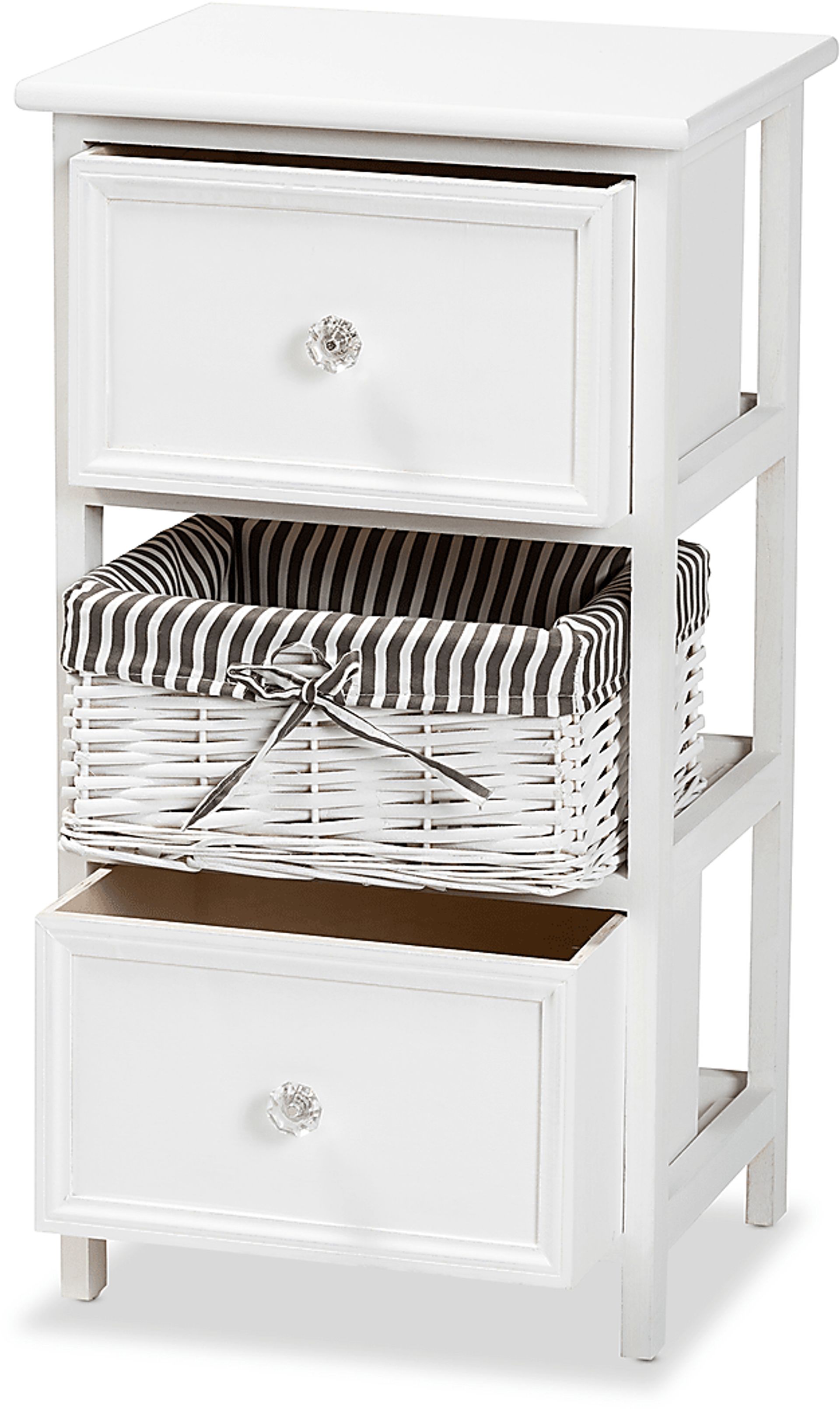Cirencester White 2 Drawer Storage Unit - Image 9