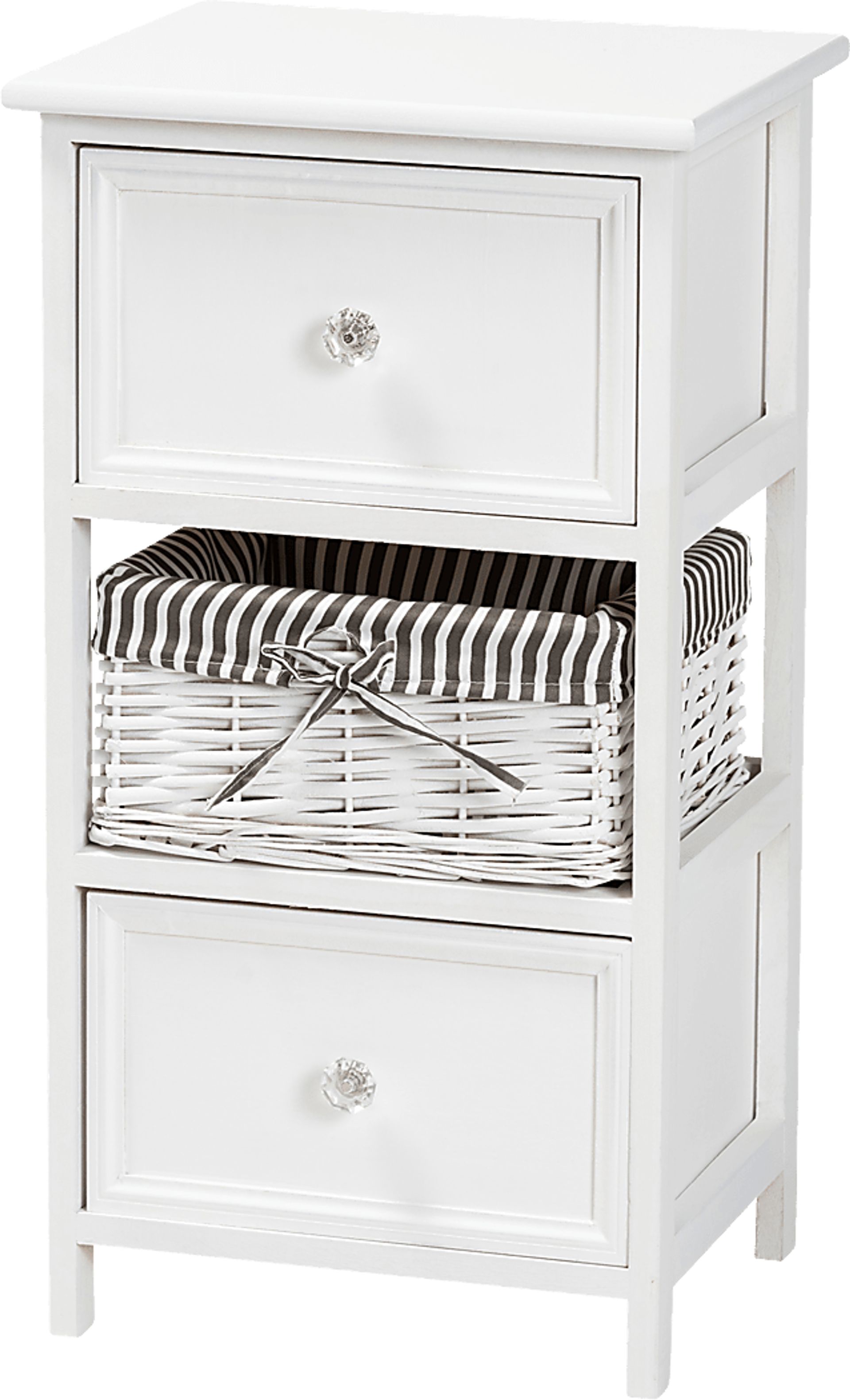 Cirencester White 2 Drawer Storage Unit - Image 1