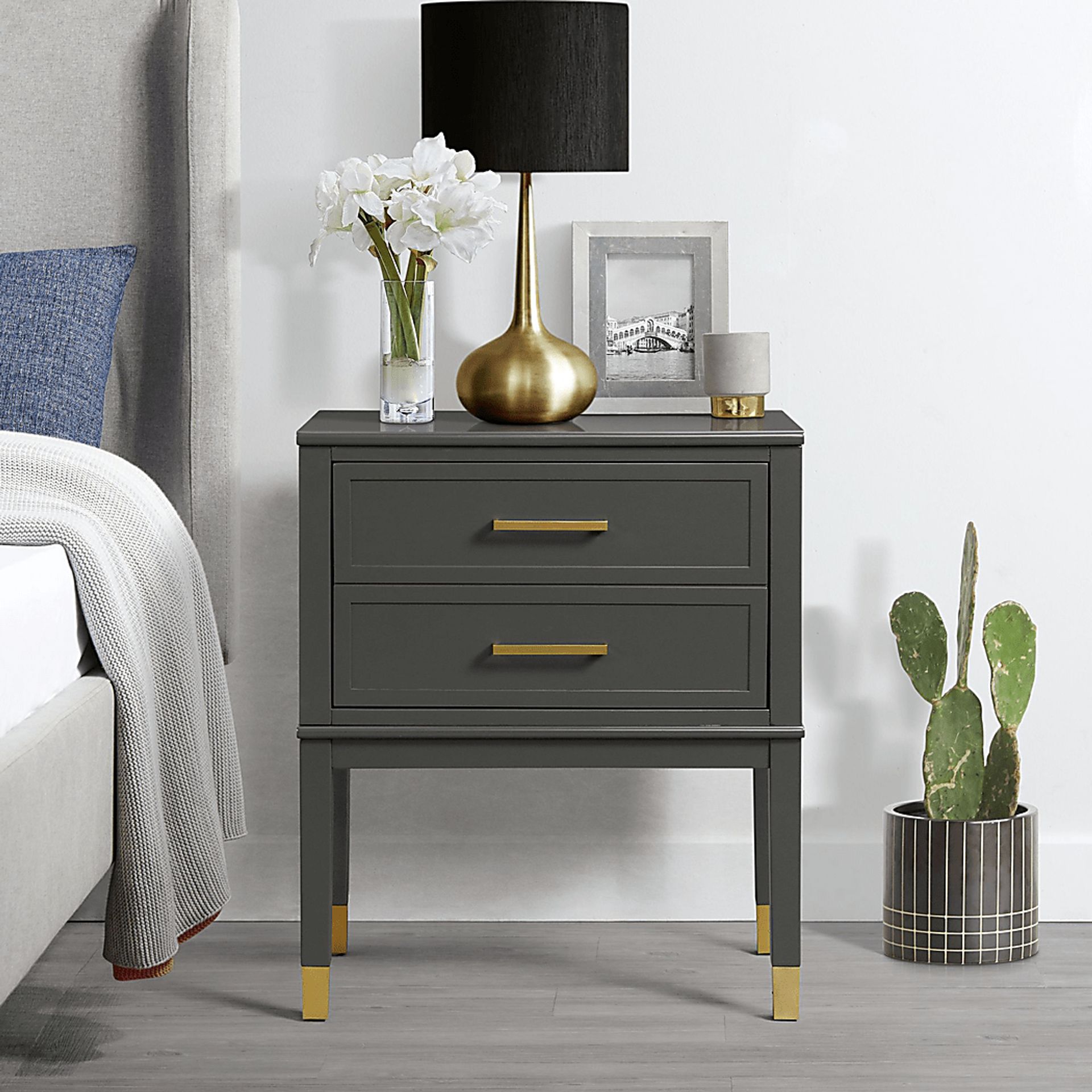 Cissy Charcoal Side Table - Image 11
