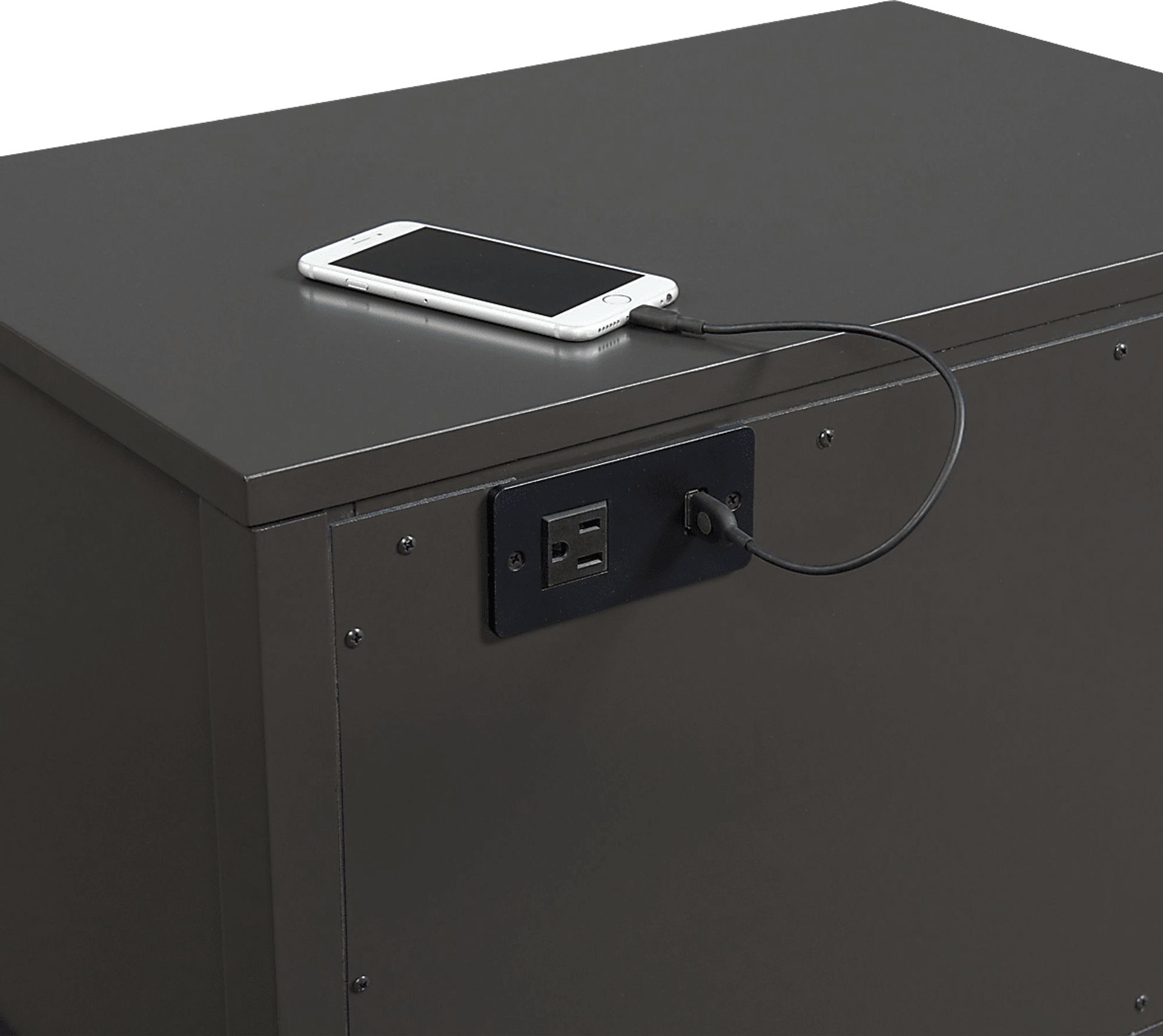 Cissy Charcoal Side Table - Image 6