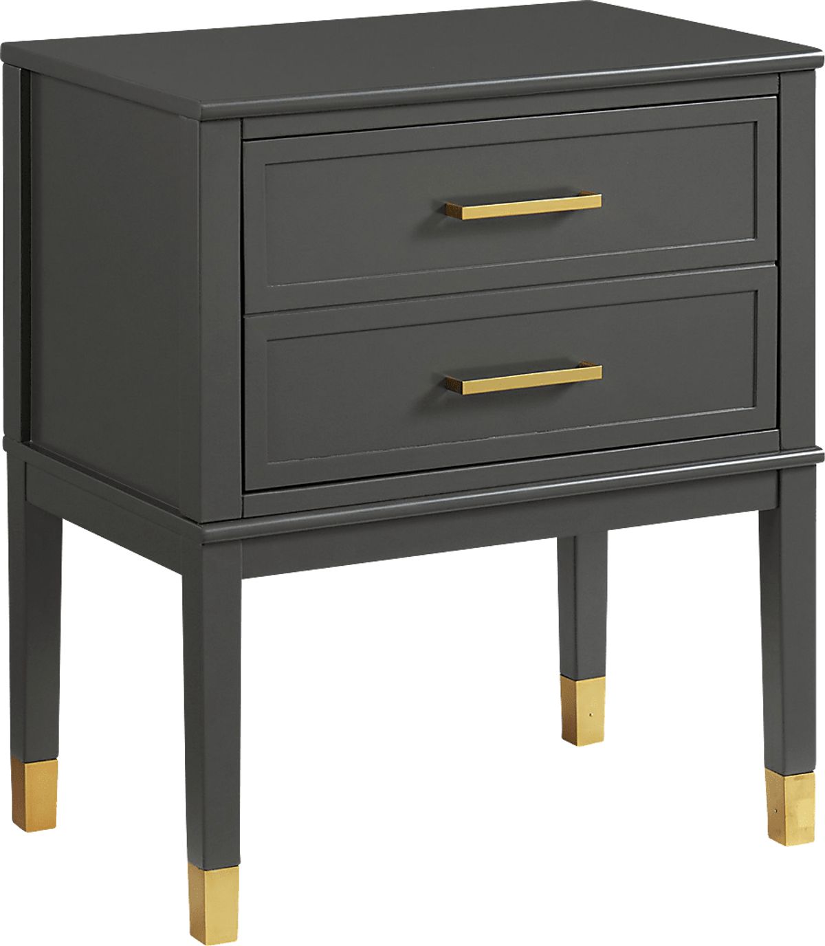 Cissy Charcoal Gray End Table Rooms to Go