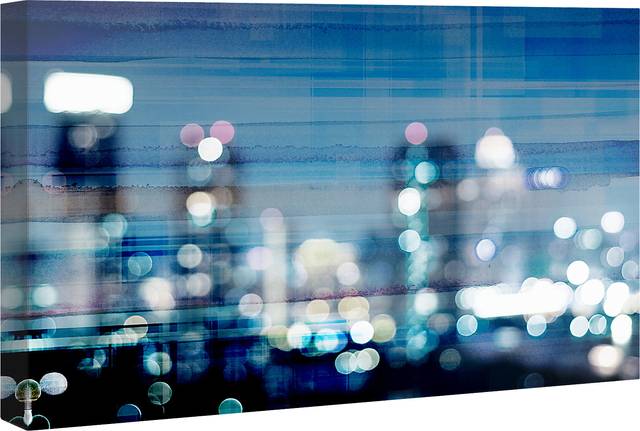 City Glare Blue Artwork - Thumbnail - Image 2