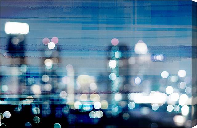 City Glare Blue Artwork - Thumbnail - Image 1