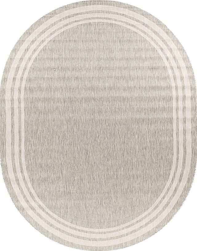 Civada Oatmeal 7'10 x 10' Oval Rug - Thumbnail - Image 1