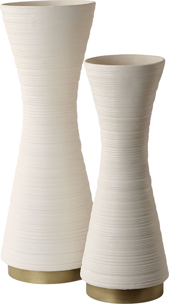Claaccu White Vase, Set of 2
