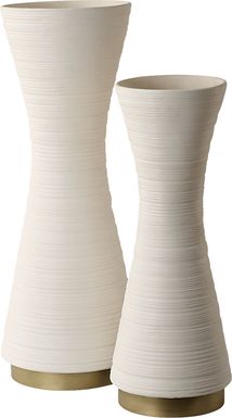 Claaccu White Vase, Set of 2