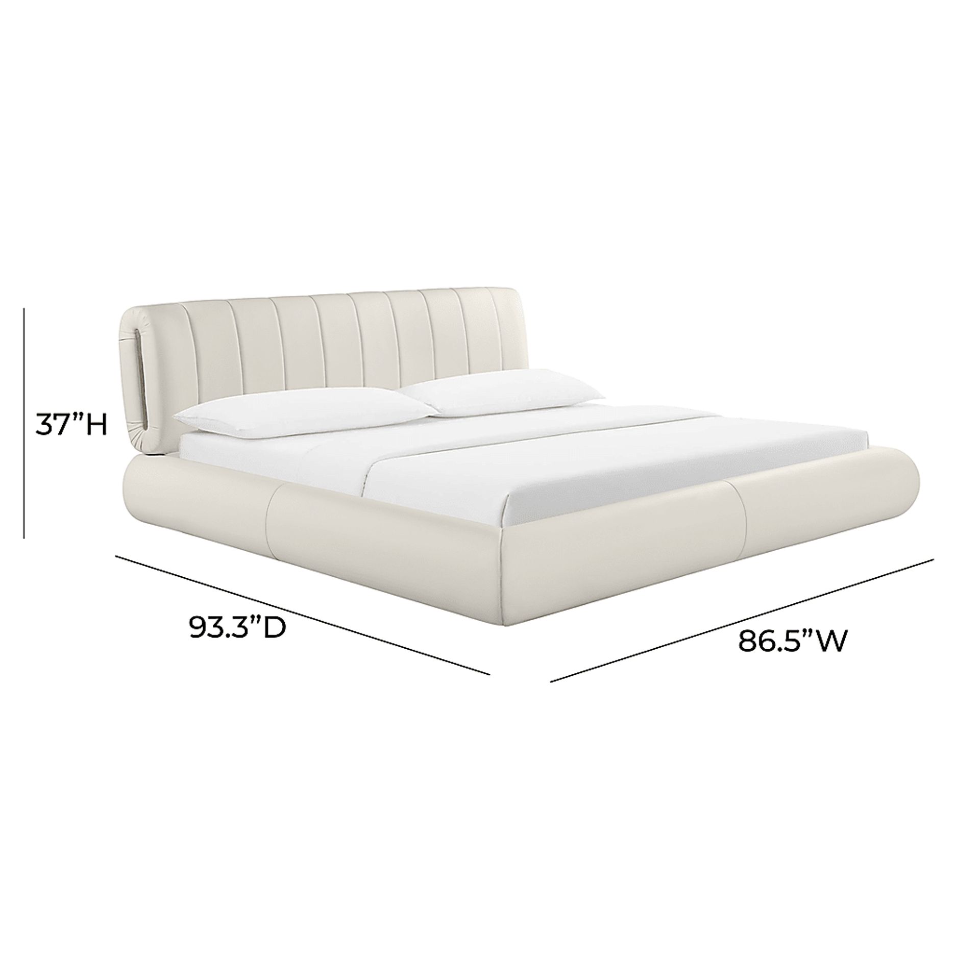 Clachan Cream King Bed - Image 8