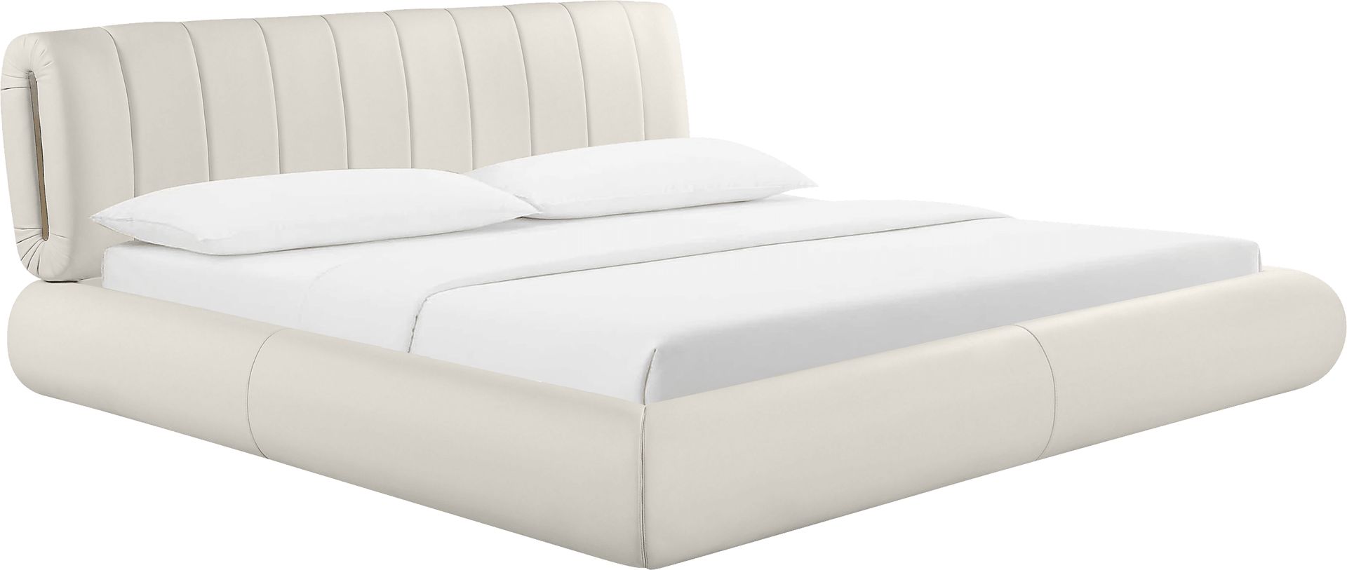 Clachan Cream Queen Bed - Image 1