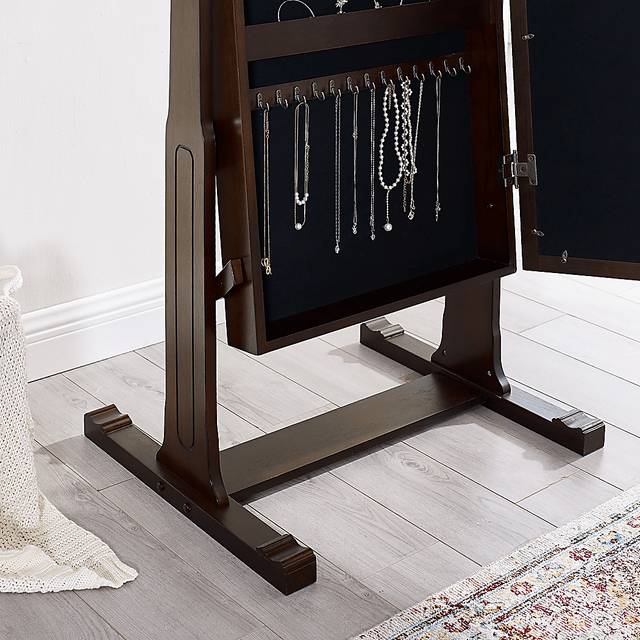 Clagett Brown Mirror Jewelry Armoire - Thumbnail - Image 11