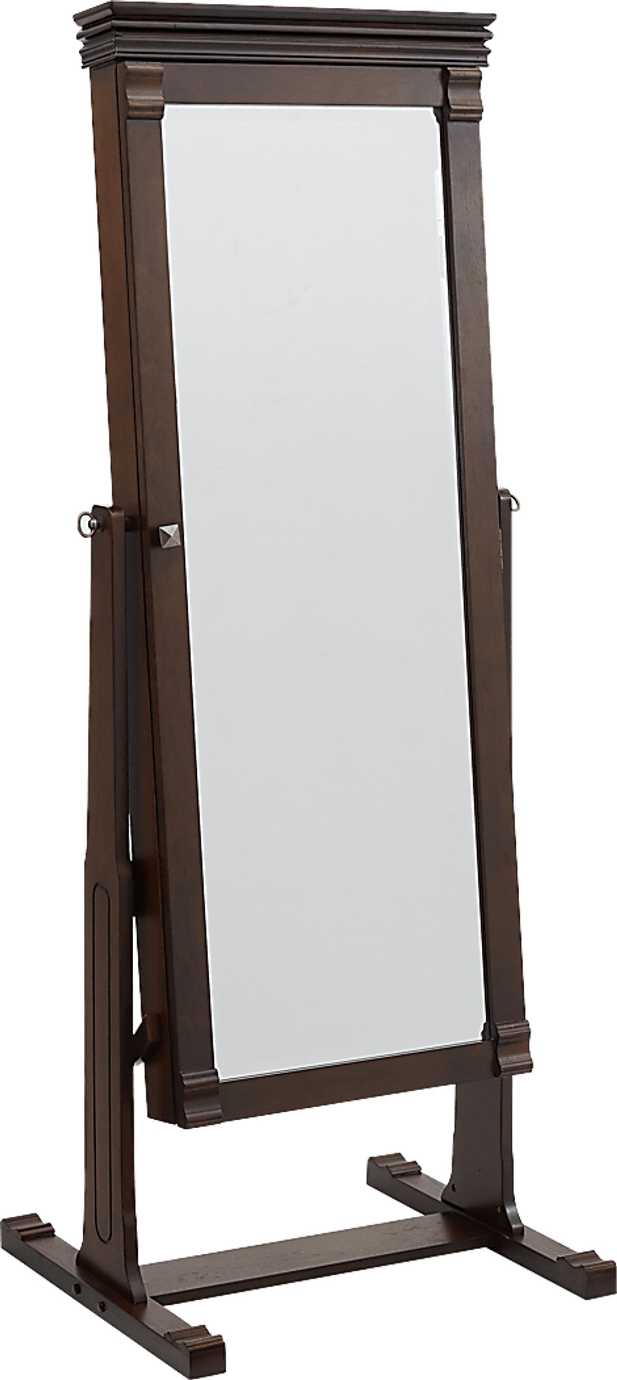 Clagett Brown Dark Wood Jewelry Armoire | Rooms to Go
