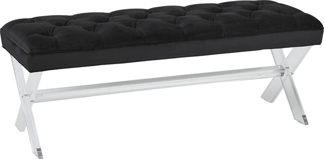 Claira Black Accent Bench - Thumbnail - Image 1