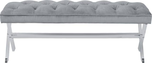 Claira Gray Accent Bench - Thumbnail - Image 2