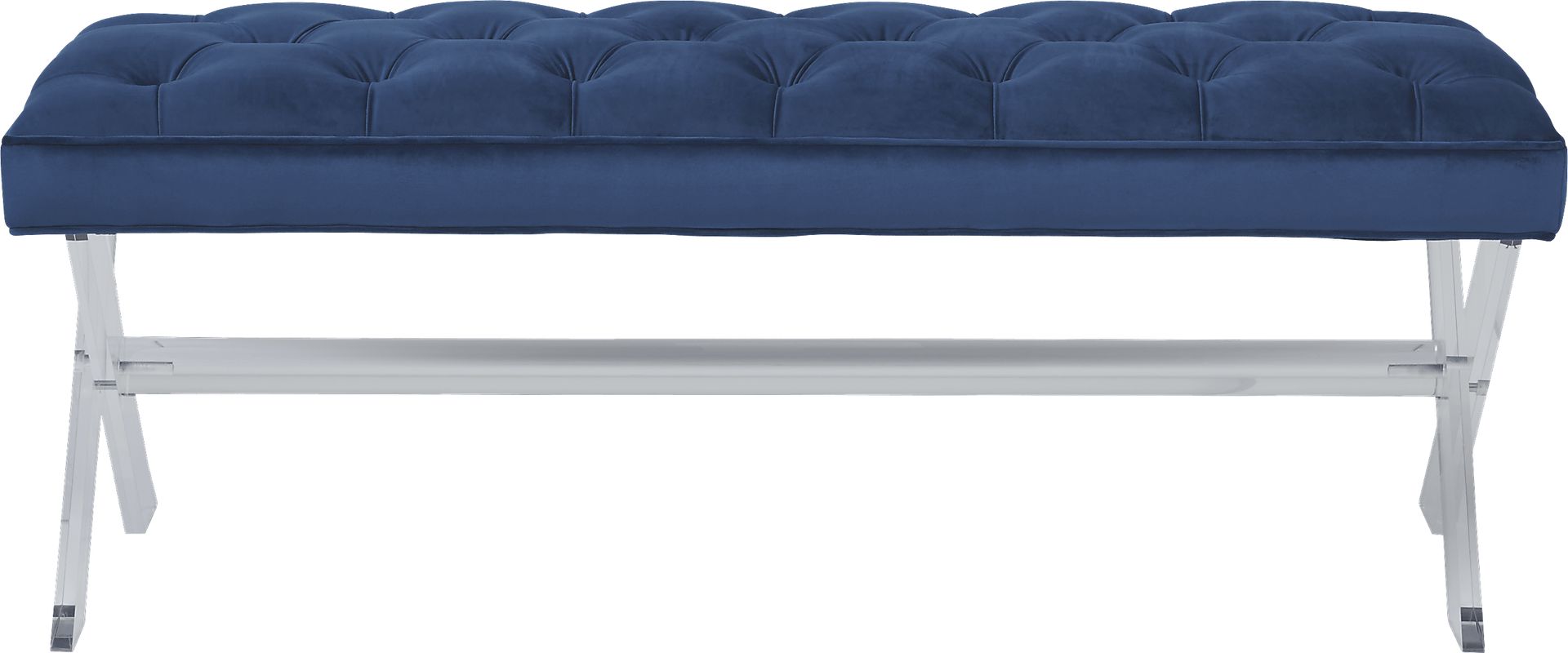 Claira Navy Accent Bench - Image 2
