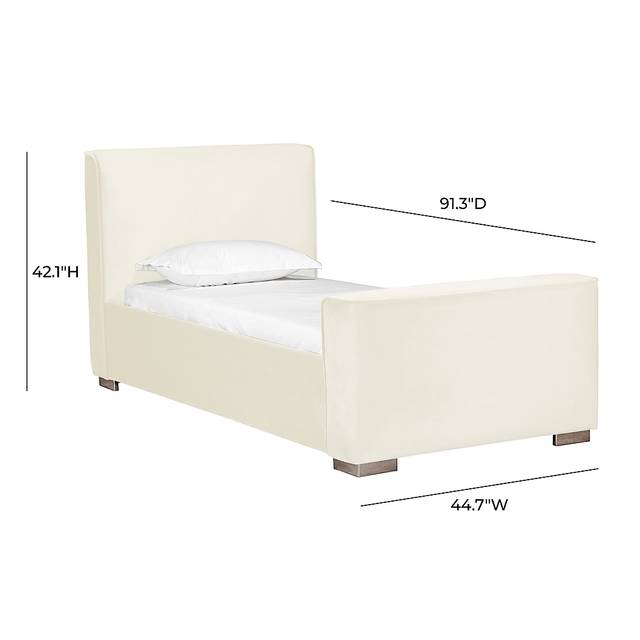 Claire Elle Cream Twin Bed - Thumbnail - Image 6