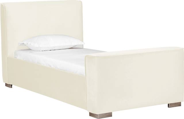 Claire Elle Cream Twin Bed - Thumbnail - Image 1