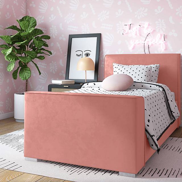Claire Elle Pink Rose Twin Bed - Thumbnail - Image 6