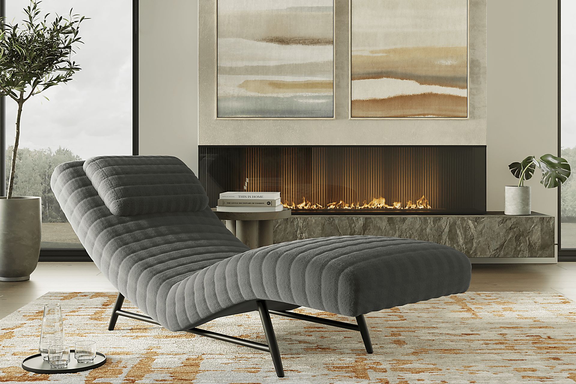 Claire Gray Chaise - Image 3