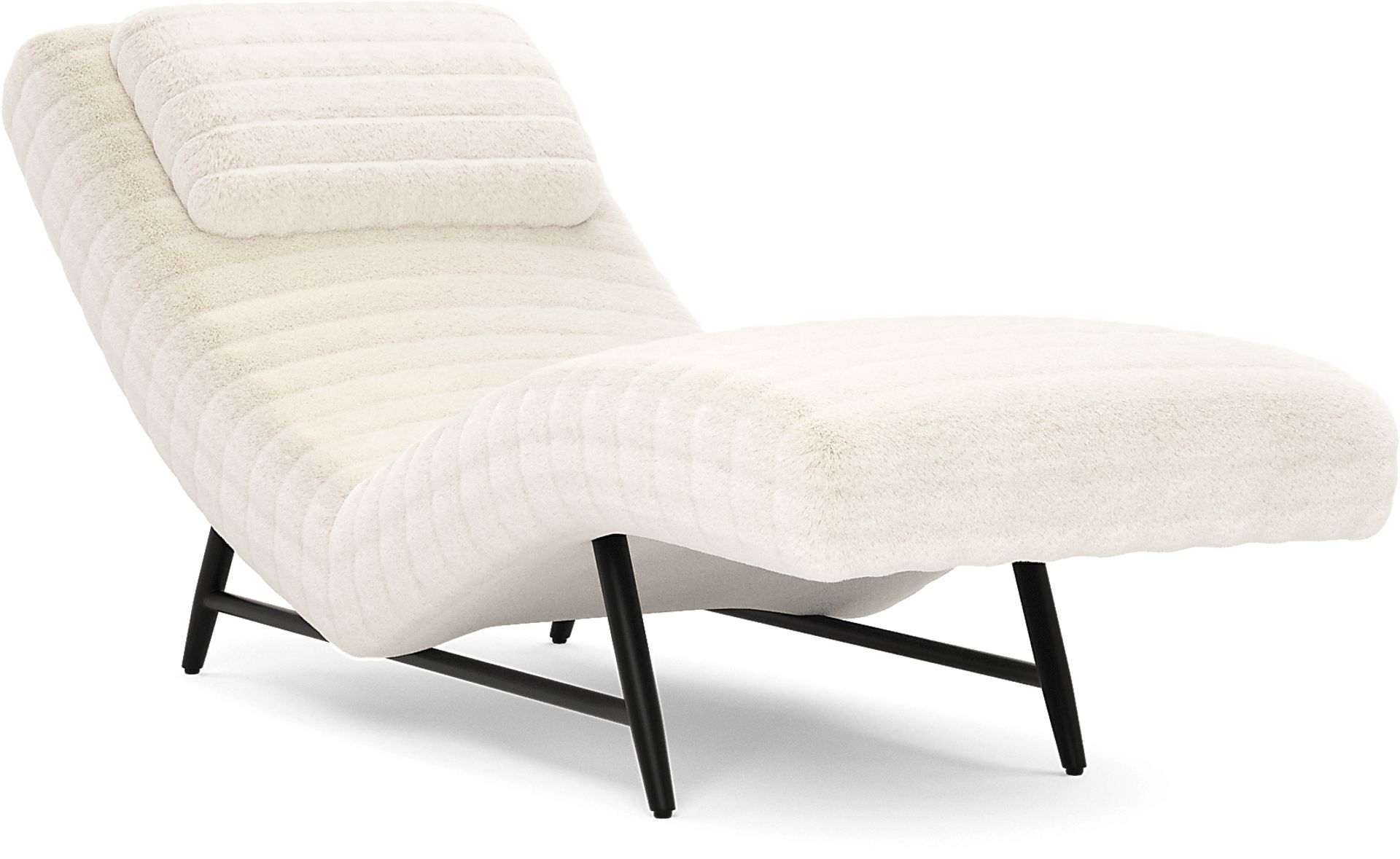 Claire Ivory Chaise - Image 1