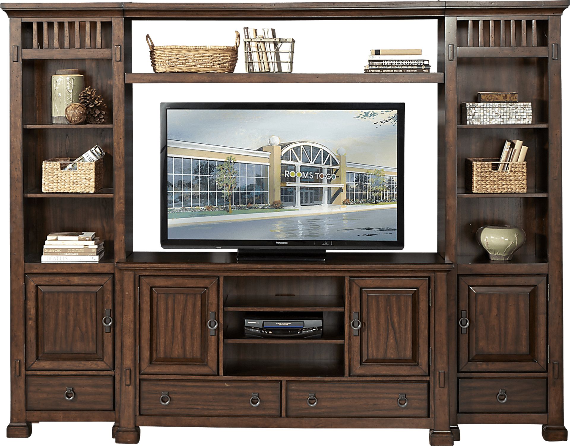 Clairfield Tobacco 4 Pc Wall Unit - Image 1